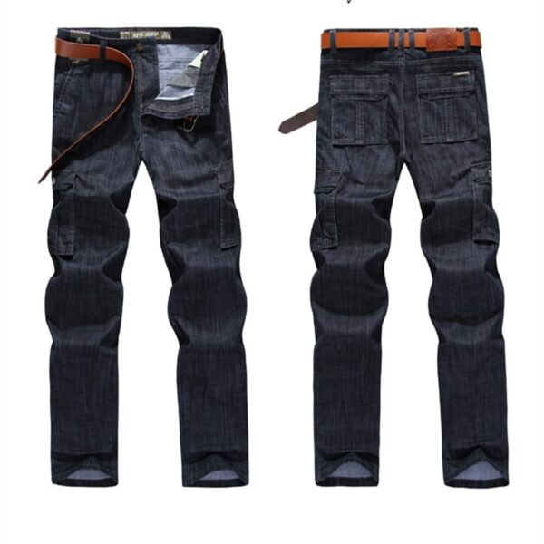 Cargo Jeans Men Big Size 29 40 42 Casual Military Multi pocket Jeans Male Clothes 2020 1