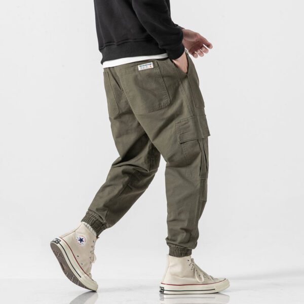 Cargo Pants Men Streetwear Hip hop Pants Mens Joggers Pants Casual Harem Ankle length Trousers Elastic 2