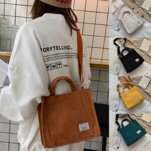 Corduroy ladies handbags 2022 new trend single shoulder bag solid color buckle messenger bag small square