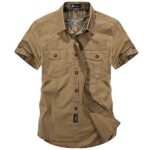 Fashion Cotton Casual Shirts Summer Men Plus Size