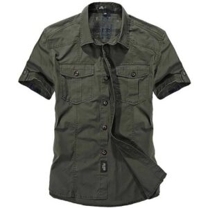 Fashion Cotton Casual Shirts Summer Men Plus Size Loose Baggy Shirts Short Sleeve Turn down Collar 2.jpg 640x640 2
