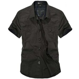 Fashion Cotton Casual Shirts Summer Men Plus Size Loose Baggy Shirts Short Sleeve Turn down Collar 3.jpg 640x640 3