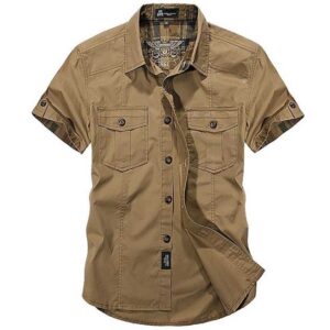 Fashion Cotton Casual Shirts Summer Men Plus Size Loose Baggy Shirts Short Sleeve Turn down Collar 4.jpg 640x640 4
