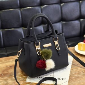Fashion High Quality Women Handbag Large Capacity PU Leather Ladies Shoulder Bag Messenger Bag With Hairball 1.jpg 640x640 1
