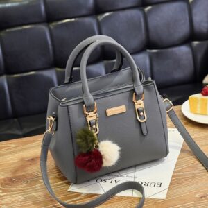 Fashion High Quality Women Handbag Large Capacity PU Leather Ladies Shoulder Bag Messenger Bag With Hairball 2.jpg 640x640 2