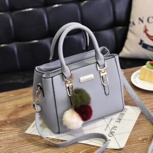 Fashion High Quality Women Handbag Large Capacity PU Leather Ladies Shoulder Bag Messenger Bag With Hairball.jpg 640x640