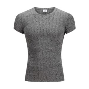 Fashion Knitted T shirt Men Sports Short Sleeve Tee shirt Slim Fit T Shirt Summer Gym 2.jpg 640x640 2
