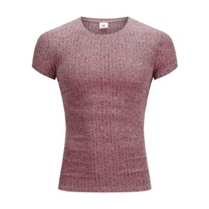 Fashion Knitted T shirt Men Sports Short Sleeve Tee shirt Slim Fit T Shirt Summer Gym 3.jpg 640x640 3