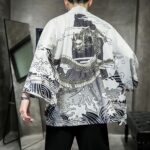 Fashion Men s Kimono Cardigan Oversize Shirts Popular