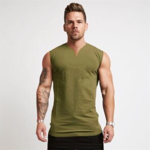Gym Clothing V Neck Cotton Bodybuilding Tank Top Mens Workout Sleeveless Shirt Fitness Sportswear Running Vests 3.jpg 640x640 3