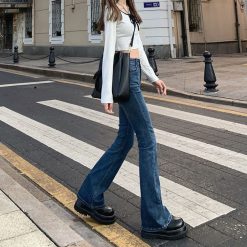 High Waist Loose Comfortable Jeans For Women Wide Leg Pants Elastic Fashion Boyfriend Style Denim Pants.jpeg 640x640