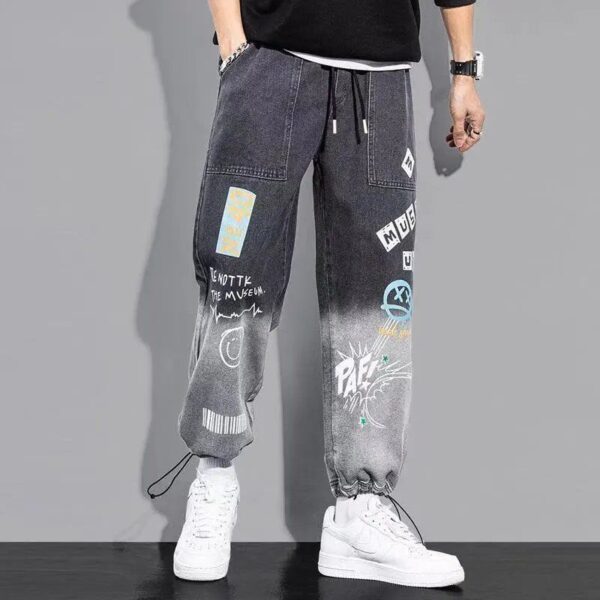 High quality Fashion Men s Cargo pants Hip Hop Streetwear Jogging Pants Men Casual Elastic Waist 2