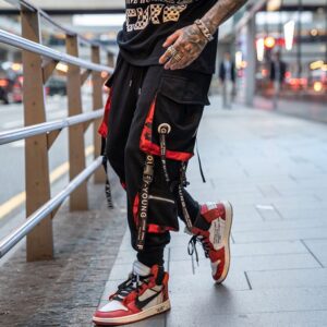 Hip Hop Cargo Pants Men Streetwear Cotton Joggers Fashion Sweatpants Male Casual Harem Trousers Summer Harajuku