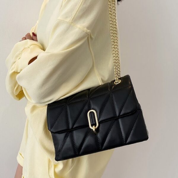 Kiwi Green 2022 Fashion Shoulder Bag Women Leather Pu Quilted Bag Female Luxury Handbags Women Bags 2