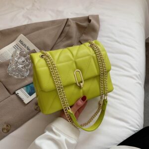Kiwi Green 2022 Fashion Shoulder Bag Women Leather Pu Quilted Bag Female Luxury Handbags Women Bags 2.jpg 640x640 2