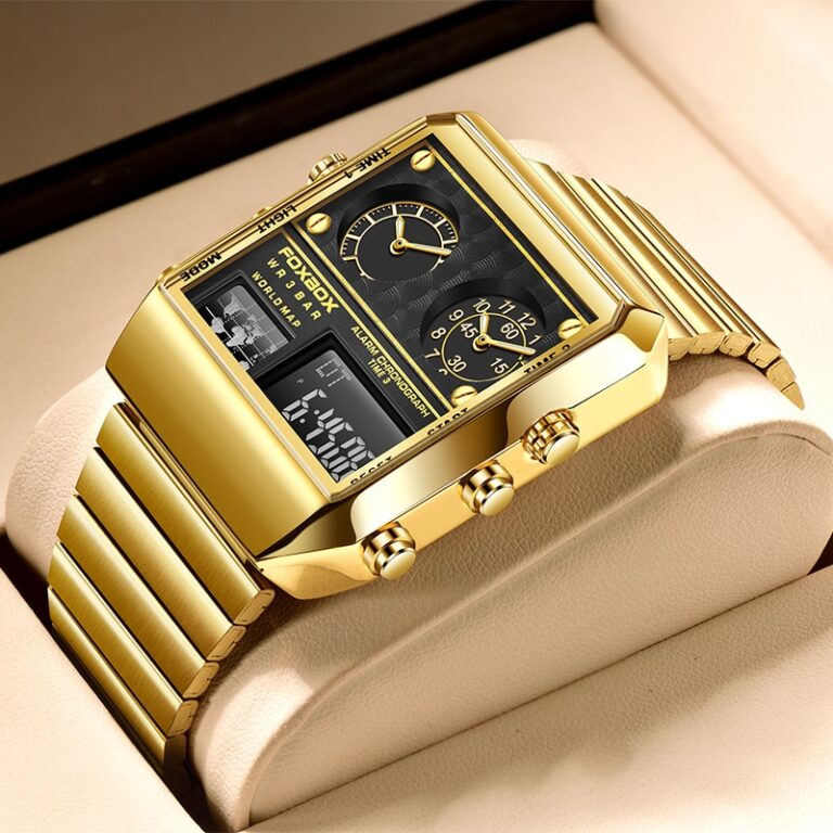 LIGE FOXBOX Watches For Men Luxury Brand Sport Quartz Wristwatch Waterproof Military Digital Clock Men Watch