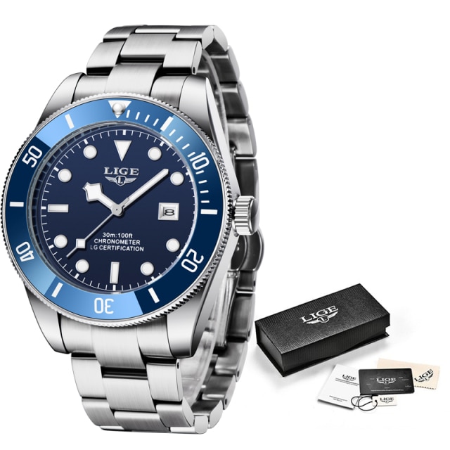 LIGE Men Watches Brand Luxury Watch Man Business Casual Wristwatch Fashion Stainless Steel Quartz Waterproof Calendar 1.jpg 640x640 1
