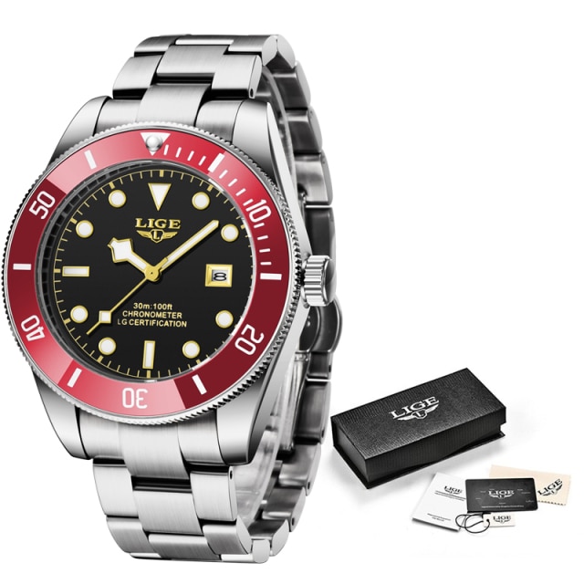 LIGE Men Watches Brand Luxury Watch Man Business Casual Wristwatch Fashion Stainless Steel Quartz Waterproof Calendar 2.jpg 640x640 2