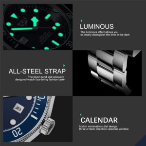 LIGE Men Watches Brand Luxury Watch Man Business Casual Wristwatch Fashion Stainless Steel Quartz Waterproof Calendar 5