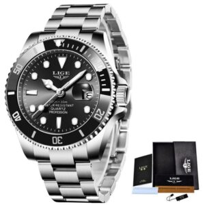 LIGE Men Watches Brand Luxury Watch Man Business Casual Wristwatch Fashion Stainless Steel Quartz Waterproof Calendar 5.jpg 640x640 5