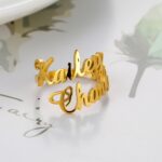 Lemegeton Custom Family Name Ring For Women Personaliz