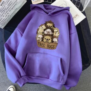 Little Hedgehog Free Hugs Sweatshirts Cartoon Print Pullovers Mens Fashion Hip Hop Tracksuit Men s Fleece 11.jpg 640x640 11