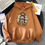 Little Hedgehog Free Hugs Sweatshirt Cartoon Print Pullovers