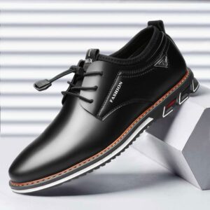 Men Dress Shoes Cowhide Leather Shoes Men s Comfortable Low top British Casual Shoe Platform Shoes 1