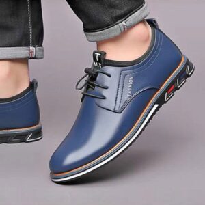 Men Dress Shoes Cowhide Leather Shoes Men s Comfortable Low top British Casual Shoe Platform Shoes 5