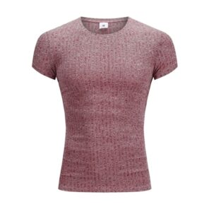 Men V Neck Short Sleeve T Shirt Fitness Slim Fit Sports Strips T shirt Male Solid 10.jpg 640x640 10