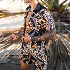 Men s Sets Short Sleeve Hawaiian Shirt And Shorts Summer Printing Casual Shirt Beach Two Piece 3.jpg 640x640 3