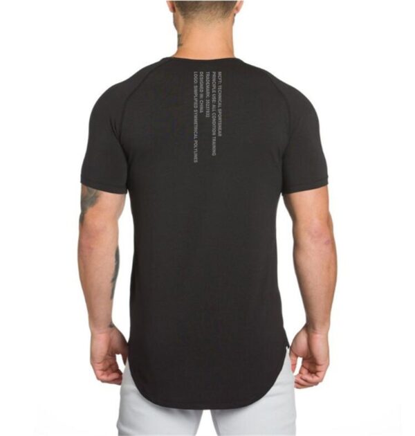 Muscleguys Gym t shirt Men Fitness Workout Cotton T Shirt Bodybuilding Workout Skinny Tee shirt Summer 5