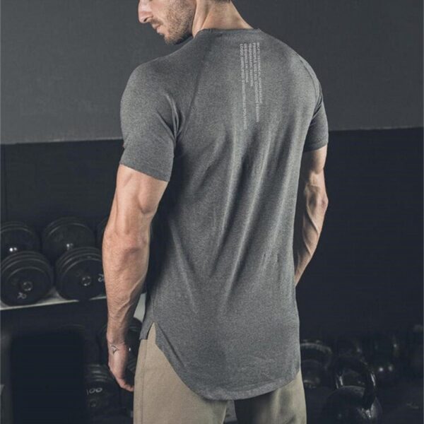 Muscleguys Gym t shirt Men Fitness Workout Cotton T Shirt Bodybuilding Workout Skinny Tee shirt Summer