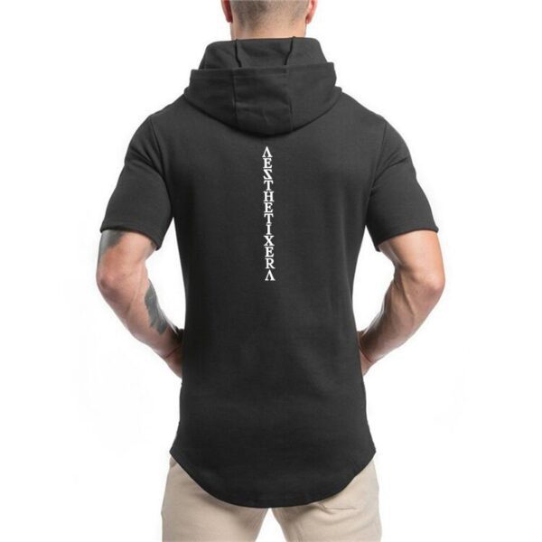 New Brand Cotton Hooded Casual Gyms Clothing Fitness Mens Fashion Sports Hip Hop Summer Bodybuilding Muscle 1
