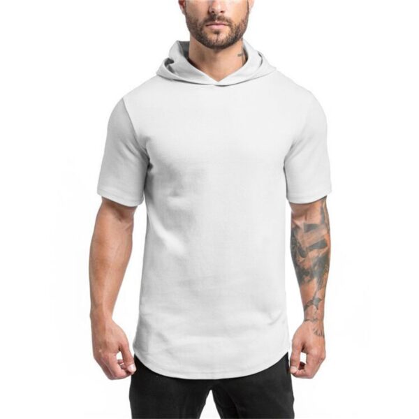 New Brand Cotton Hooded Casual Gyms Clothing Fitness Mens Fashion Sports Hip Hop Summer Bodybuilding Muscle 2