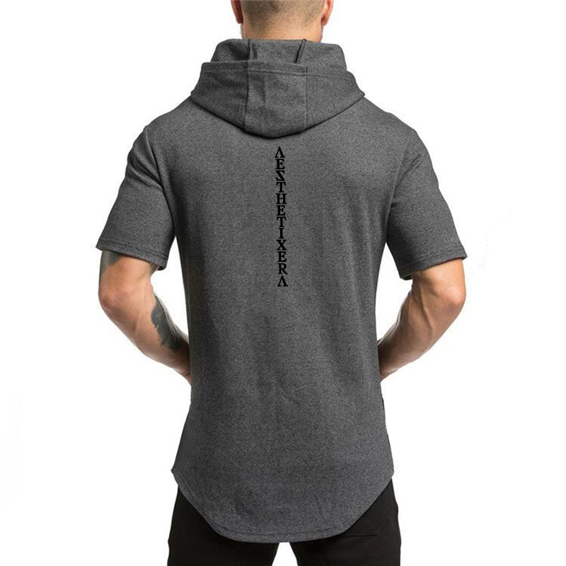 New Brand Cotton Hooded Tee | Casual Gyms Clothing for Men - Akolzol.com