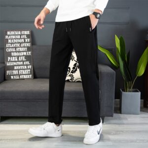 New Korean Fashion Spring And Autumn Sports Pants Men S Loose Straight Cotton Casual L 8Xl 1