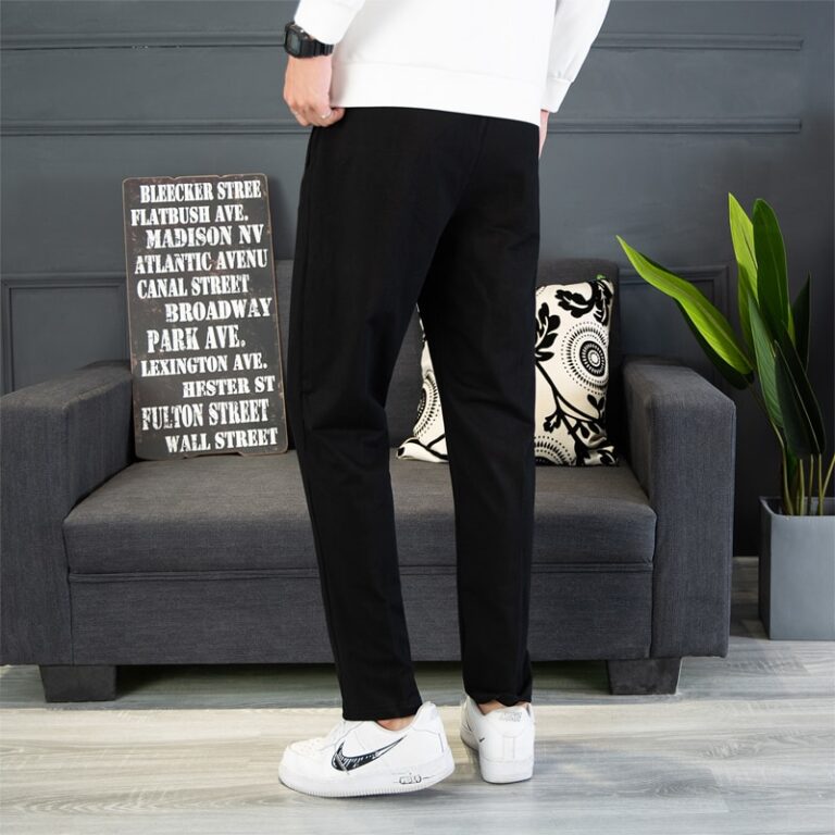 New Korean Fashion Spring And Autumn Sports Pants Men S Loose Straight Cotton Casual L 8Xl 2