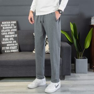 New Korean Fashion Spring And Autumn Sports Pants Men S Loose Straight Cotton Casual L 8Xl