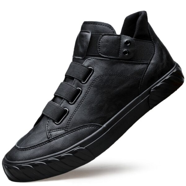 New Men s Leather Shoes Korean Trend Comfortable Loafer Men Shoes British Fashion Men High Top 1