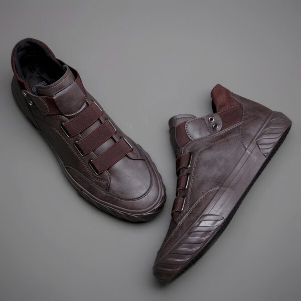 New Men s Leather Shoes Korean Trend Comfortable Loafer Men Shoes British Fashion Men High Top 5