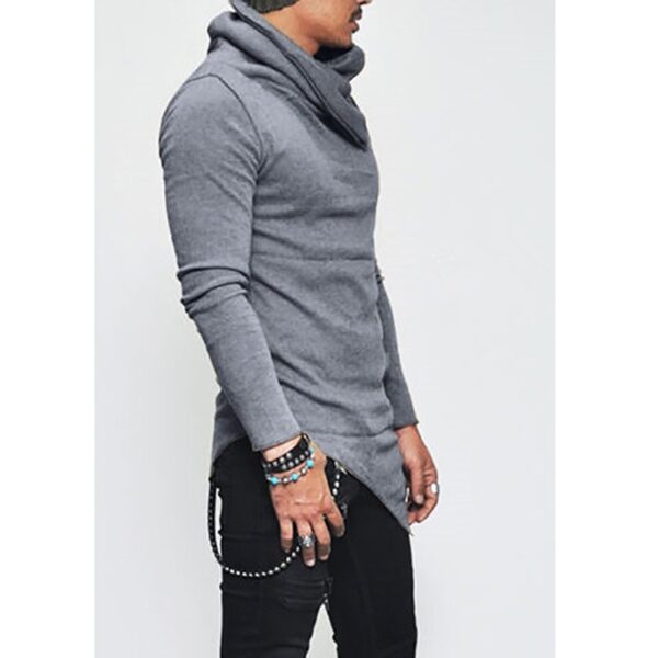 Plus Size 5XL Men s Hoodies Unbalance Hem Pocket Long Sleeve Sweatshirt For Men Clothing Autumn 1
