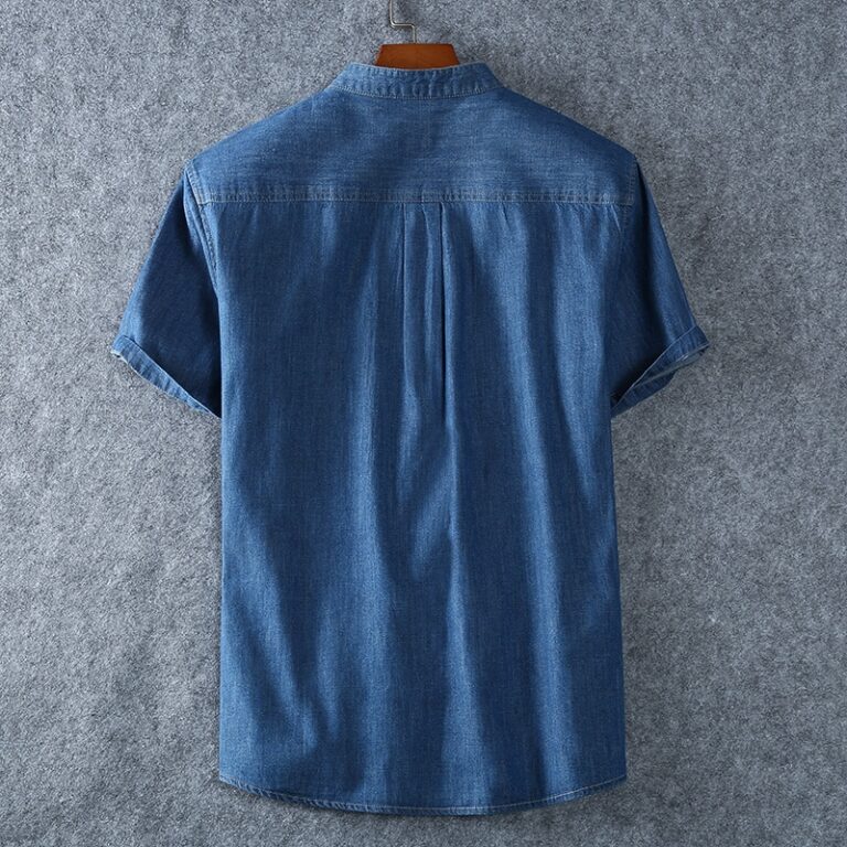 Plus Size L 5XL 6XL 7XL 8XL 100 Denim COTTON Shirt For Men s Short Sleeves 5