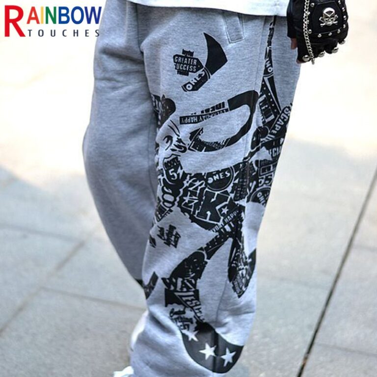 Rainbowtouches New Fashion Casual Sports Training Fitness High Street Style Pant Men s Trendy Letters Oversize 2