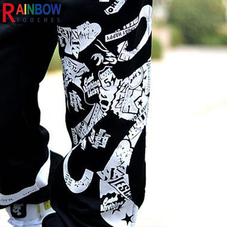 Rainbowtouches New Fashion Casual Sports Training Fitness High Street Style Pant Men s Trendy Letters Oversize 3