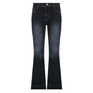 Rapcopter y2k Flare Jeans Vintage Low Waisted Cute Trousers Aesthetic Streetwear Casual Cargo Pants Women Korean 5