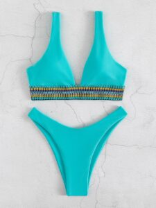 Sexy Bikini 2022 Swimwear Women Swimsuit Brazilian High Waist Bikinis Set 2 Piece Women Bathing Suit 3