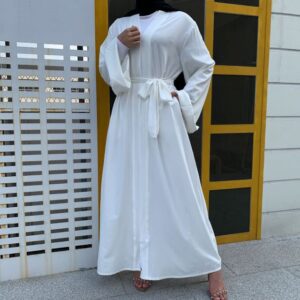 Solid Open Kaftan Dubai Abaya Turkey Kimono Cardigan Robe Muslim Hijab Dress Ramadan Abayas for Women 6.jpg 640x640 6