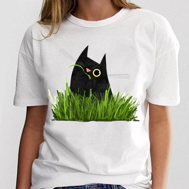T shirt Women Print Graphic Ladies Clothing Fashion Tee Cat Love Trend New Style Female Cartoon 2.jpg 640x640 2