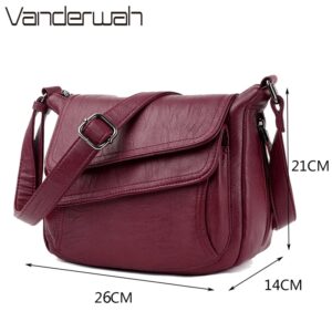 VANDERWAH Soft Leather Luxury Purses And Handbags Women Bags Designer Women Shoulder Crossbody Bags For Women 3